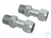 2 Adapter M16x1 binnen naar NPT 3/8" buiten 2 Adapter M16x1 binnen naar NPT...