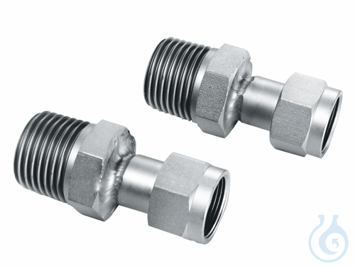 2 Adapters M16x1 female to NPT 1/2&quot; male
