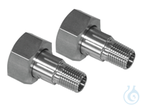 2 Adapters M24x1.5 female to NPT 1/4" male 2 Adapters M24x1.5 female to NPT...
