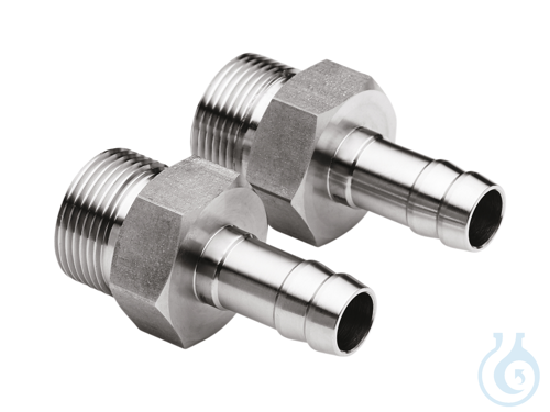 2 Adapters M24x1.5 male to barbed fittings 12 mm