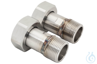 2 Adapters M38x1.5 female to NPT 1" male 2 Adapters M38x1.5 female to NPT 1"...