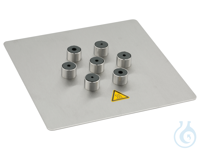 Kuipdeksel met 6 openingen en Viton doorvoeren: 2x3 mm, 2x4 mm, 2x6 mm ID...