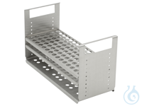 Test tube rack for 90 microliter tubes 30 x 11/12 mm dia., stainless steel...