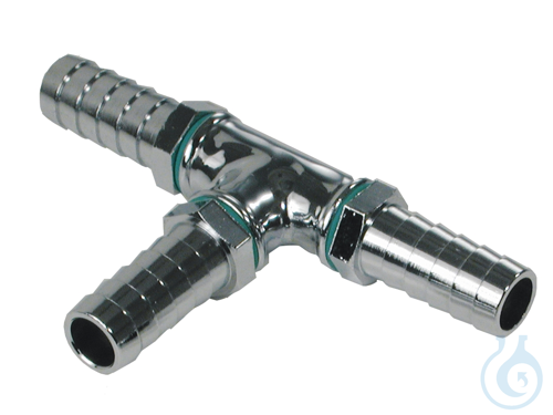 Twin distributing adapter with barbed fittings ...