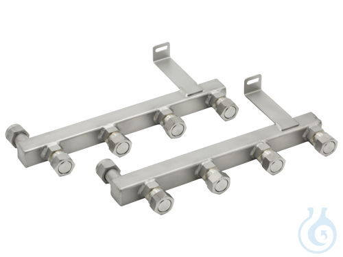 2 Quad distributing adapters, M16x1, with barbe...