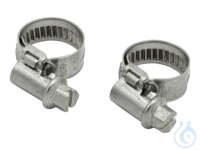 2 Tube clamps, size 1  clamping range 8-16 mm  for tubing 8 mm inner dia. 2...