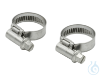 2 Tube clamps, size 2  clamping range 12-22 mm  for tubing 10-12 mm inner...