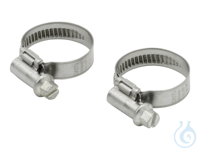2 Tube clamps, size 3  clamping range 16-27 mm  for reinforced tubing 12 mm /...