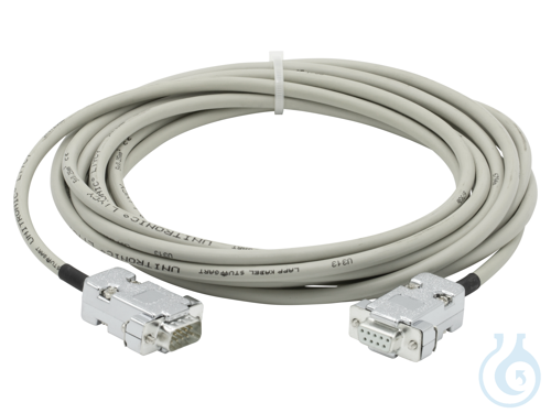 RS232 interface cable, length 5 m, 9-pole/9-pole