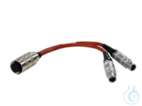 Y-cable for connecting 1 dual Pt100 sensor  (6-pole) to 2 Lemosa-type sockets...