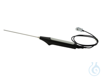 Pt100 Precision reference sensor,  180 x 4 mm dia., stainless steel,  1 m...