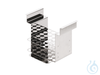 Stainless steel test tube rack, up to +150 °C, for 30 test tubes 100 x 17 mm...