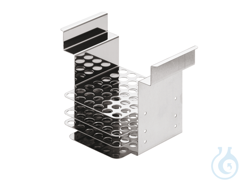 Stainless steel test tube rack, up to +150 &deg...