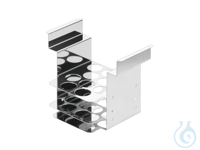 Stainless steel test tube rack, up to +150 °C, for 10 Falcon tubes 50 ml...