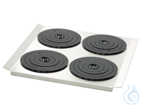 Flache Abdeckung mit Ringsätzen für PURA 10 Flache Badabdeckung für PURA 10 mit 4 Öffnungen 92 mm...