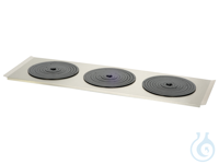 Flat bath cover PURA 30  with 3 openings 190 mm dia. and sets of rings Flat...