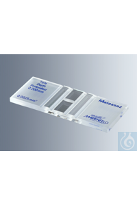 Zählkammern Malassez, CE, aus optischem Spezialglas, mit doppelter Netzteilung, Tiefe 0,2 mm, mit...
