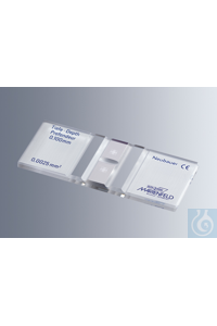 Zählkammern Neubauer, CE, aus optischem Spezialglas, mit doppelter Netzteilung, Tiefe 0,1 mm, mit...