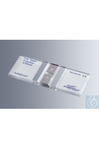 Zählkammern Neubauer, CE, aus optischem Spezialglas, mit doppelter Netzteilung, Tiefe 0,1 mm, mit...