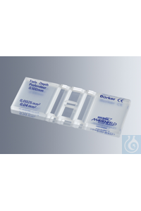 Zählkammern Bürker, CE, aus optischem Spezialglas, mit doppelter Netzteilung, Tiefe 0,1 mm, mit 2...