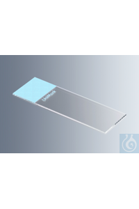2Artikel ähnlich wie: Objektträger UniMark&reg; blau, Kanten geschnitten mit blauem Schriftfeld,...