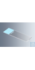 Objektträger UniMark® blau, Kanten geschnitten mit blauem Schriftfeld, ca. 76x26x1 mm, mit...