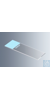 Objektträger UniMark&reg; blau, Kanten geschnitten mit blauem Schriftfeld, ca. 76x26x1 mm, mit...