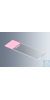 Objektträger UniMark&reg; rosa, Kanten geschnitten mit rosafarbenem Schriftfeld, ca. 76x26x1 mm,...