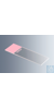 Objektträger UniMark&reg; rosa, Kanten geschliffen mit rosa-farbenem Schriftfeld, ca. 76x26x1 mm,...
