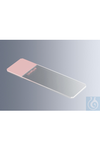 2Artikel ähnlich wie: Objektträger UniMark&reg; rosa, Kanten geschliffen mit rosa-farbenem...