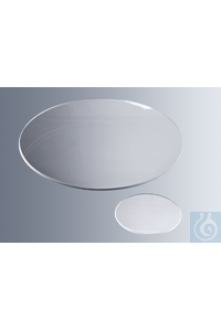 Watch glasses 50 mm diameter, made of soda lime glass of 3rd hydrolytic class, free of cadmium...