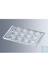 Mikroflockungsplatten mit 12 nummerierten Vertiefungen von ca. 1,5 mm Tiefe...