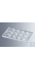 Microflocculation plates with 12 numbered cavities of approx. 1.5 mm depth and approx. 15 mm...