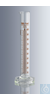 Graduated cylinders 5:0.1 ml, class B, amber stain shortline graduation, DIN EN ISO 4788,...