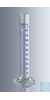 Messzylinder 250:2 ml, Klasse A, blaue Hauptpunkte-Ringteilung, DIN EN ISO 4788, justiert auf...