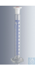 Mixing cylinders 10:0.2 m lwith ground joint NS 10/19 class B, calibrated ''In'', blue shortline...