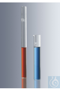 Cylindre de Nessler avec marque à 100 ml, forme basse, verre sodocalcique, ajusté sur ''In'',...
