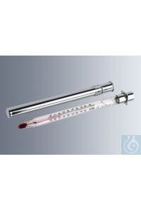 Taschenthermometer -10+100:1 °C, Einschlussform, Messkapillare prismatisch, unbelegt, ganz...