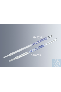 Haemoglobin pipettes acc. to Sahli 20 µl in compliance with DIN ISO 12 689, white back, blue...