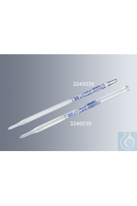 Hämoglobinpipetten nach Sahli 20 µl, gemäß DIN ISO 12 689, weiß belegt, blaue Graduierung, mit...