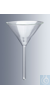 Funnels 30 mm Ø, made of borosilicate glass 3.3, acc. to DIN 12 445, with plain surfaces, angle...