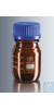 Laborflaschen 100 ml, Borosilikatglas 3.3 Simax mit brauner Farbbeschichtung,...
