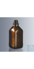 Dispenser bottles 1.000 ml, amber glass, plastic coated, with ISO-thread GL 45, square