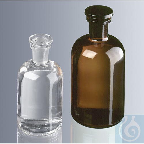 Rundschulterflaschen 50 ml, Enghals, Klarglas