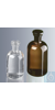 Rundschulterflaschen 2.000 ml, Enghals, Braunglas mit Normschliff und Glasstopfen NS 29/32...
