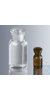 Rundschulterflaschen 50 ml, Weithals, Braunglas mit Normschliff und Glasstopfen NS 24/20