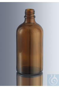 Dropping bottles 10 ml, made of amber glass of the 3rd hydrolytic class, with DIN thread GL 18,...