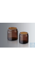 Ointment jars 120 ml, made of amber glass of the 3rd hydrolytic class, with thread 58/R3, without...