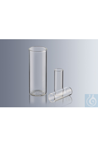 Flachbodengläser 35x12 mm, aus Natron-Kalk-Glas, mit geradem Rand, ungraduiert, Wandstärke...