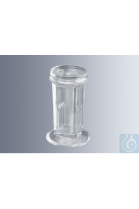 Staining jars acc. to Coplin, made of heavy-walled soda lime glass (pressed glass), for up to 10...